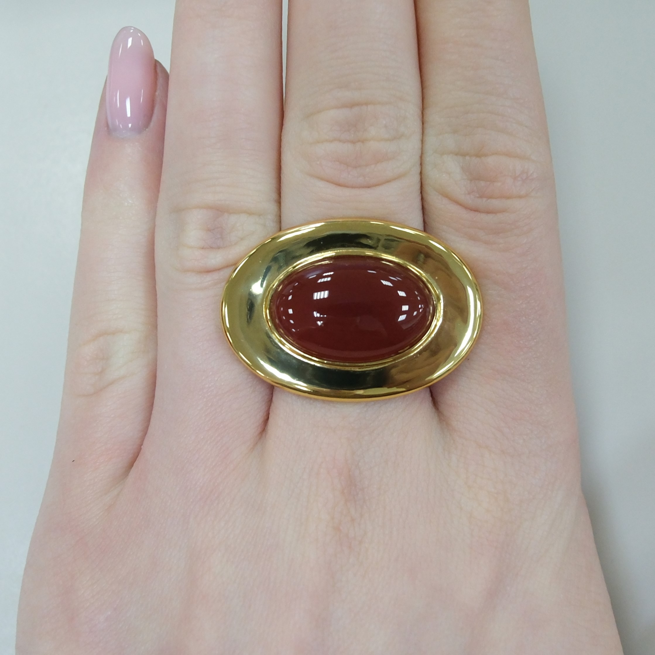 Серебряное кольцо с агатом